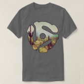 Land Western 45 Record Adapter T-shirt (Design voorkant)