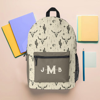 Land Western Aangepast Monogram Bedrukte Rugzak