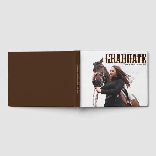 Land Western Afstuderen Foto Cowgirl Afstuderen Gastenboek (Volledig)