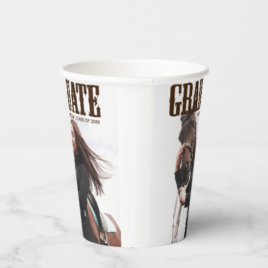 Land Western Afstuderen Fotogradatie Partij Papieren Bekers (Rechts)