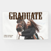 Land Western Afstuderen Fotogradatie Partij Spandoek (Horizontaal)
