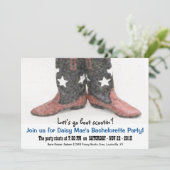 Land Western-Amerikaanse Bachelorette Party Kaart (Staand voorkant)