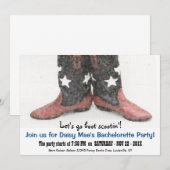 Land Western-Amerikaanse Bachelorette Party Kaart (Voorkant / Achterkant)