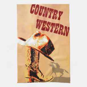 Land Western-Amerikaanse MoJo Kitchen Towel Theedoek