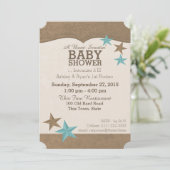 Land Western Baby shower Kaart (Staand voorkant)