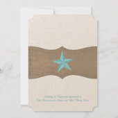 Land Western Baby shower Kaart (Achterkant)