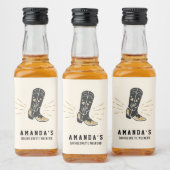 Land Western Bachelorette Mini Etiket (Flessen)