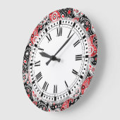 Land Western Boerderij Bandana Paisley Kitchen Grote Klok (Hoek)