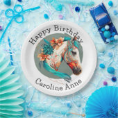 Land Western Boho Paard Verjaardagsfeest Papieren Bordje (Feest)