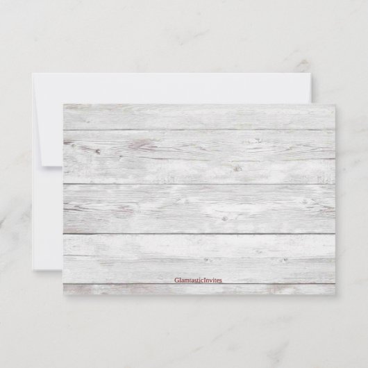 Land Western Boot Boho Rustic Marsala RSVP Kaartje (Achterkant)