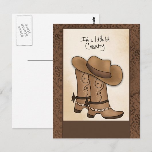 Land Western Briefkaart (Voorkant / Achterkant)