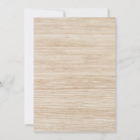 Land Western Bruiloft Cowboy Laarzen Rustiek Hout Kaart (Achterkant)