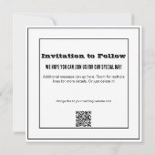 Land Western Bruiloft Wit Bandana Save The Date (Achterkant)