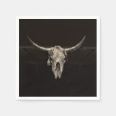 Land Western Bull Skull Rustic  Antiek Servet (Voorkant)