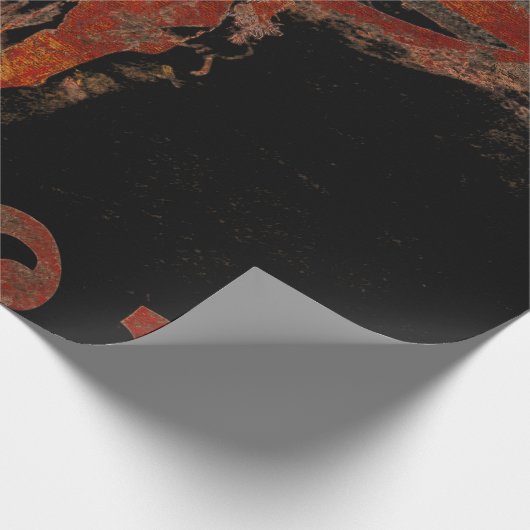 Land Western Bull Skull-script  Cadeaupapier (Hoek)