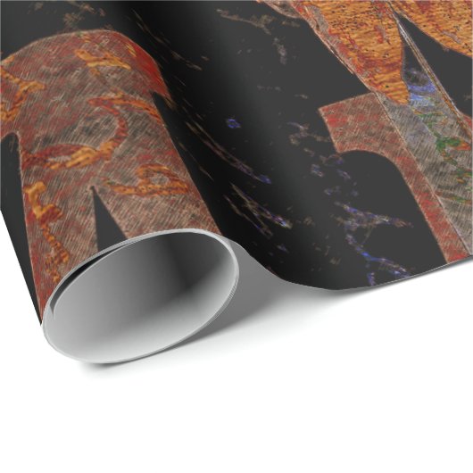 Land Western Bull Skull-script  Cadeaupapier (Rol Hoek)