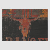 Land Western Bull Skull-script  Tissuepapier (Voorkant)