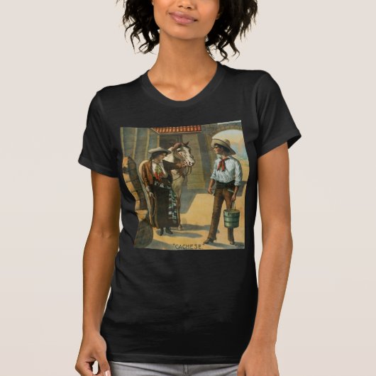 Land western cowboy cowgirl boerderij vintage t-shirt (Voorkant)