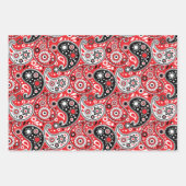 Land Western Cowboy Kerstmis Bandana Paisley Inpakpapier Vel (Voorkant 3)