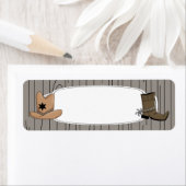 Land Western Cowboy Label (Insitu)