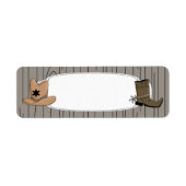 Land Western Cowboy Label (Voorkant)