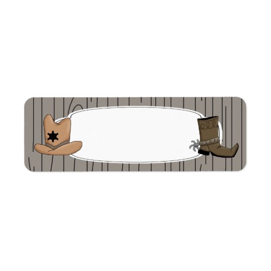 Land Western Cowboy Label (Voorkant)