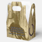 Land western cowboy ranch thema bruiloft bedankdoosjes (Geopend)