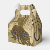 Land western cowboy ranch thema bruiloft bedankdoosjes (Voorkant Zijde)