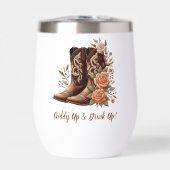 Land Western Cowgirl Laarzen met Bloemen (Voorkant)
