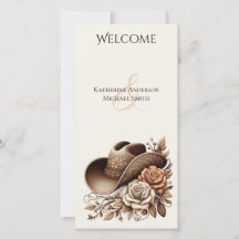 Land Western Cowgirl Pet met Bloemen