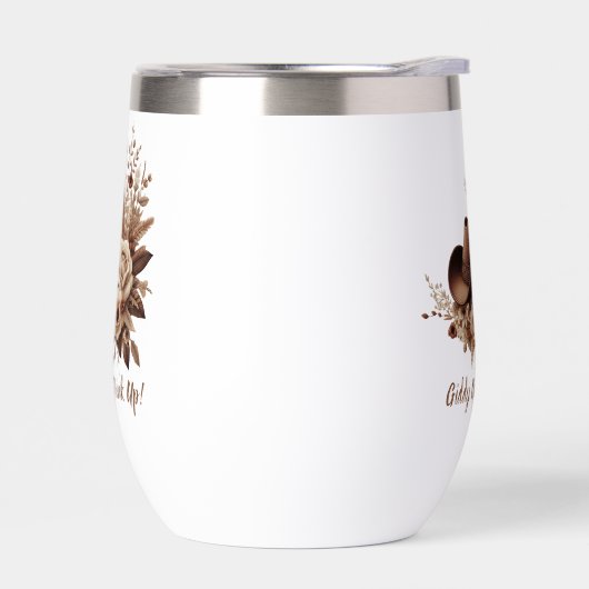 Land Western Cowgirl Pet met Bloemen (Links)