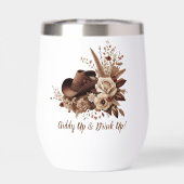 Land Western Cowgirl Pet met Bloemen (Achterkant)