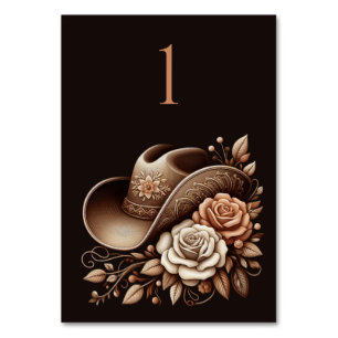 Land Western Cowgirl Pet met Bloemen Kaart
