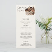 Land Western Cowgirl Pet met Bloemen Menu (Staand voorkant)