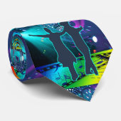 Land Western Dans Paar Verlichte Dans Vloer Stropdas (Opgerold)