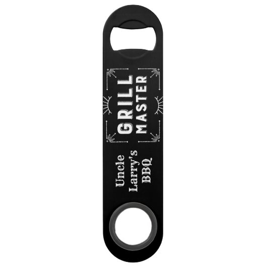 Land Western Grillmaster BBQ Chef Speed Flessenopener (Achterkant)