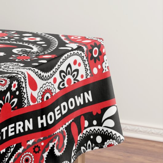 Land Western Hoedown Wild West Paisley Pattern Tafelkleed (Voorbeeld)