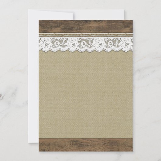 Land Western Hoefijzer huwelijksuitnodigingen Kaart (Achterkant)