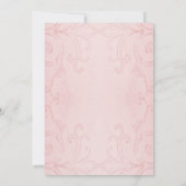 Land Western Hoefijzer Roze bruiloft Kaart (Achterkant)