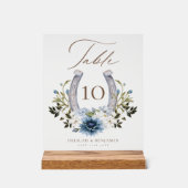 Land Western Hoefijzer Waterverf Floral Crest Acryl Bord (Voorkant)