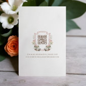 Land Western Hoefijzer Waterverf Floral Crest RSVP Kaartje