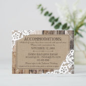 Land Western Houten Kant Rustieke accommodaties Informatiekaartje (Staand voorkant)