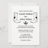 Land Western huwelijk Cowboy Boots Boerderij Rusti Kaart (Voorkant)