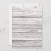 Land Western huwelijk Cowboy Boots Rustic Wood Kaart (Achterkant)