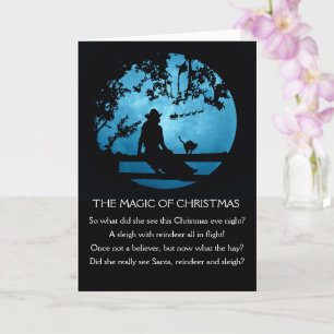 Land Western kerstmeisje Kaart