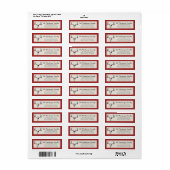 Land Western Kerstrendier Antlers Etiket (Full Sheet)
