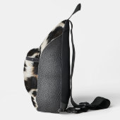 Land Western Koeienhuid en Leer Gedrukt Sling Bag (Rechts)