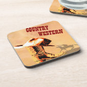 Land Western kurk Onderzetter (Linkerzijde)