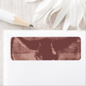 Land Western Longhorns Bull Skull Cowboy Gifts Etiket (Insitu)