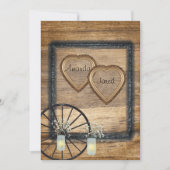 Land Western, Mason Jars, Huwelijksuitnodiging Kaart (Voorkant)